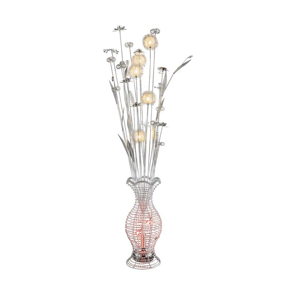 Rgb Led Floor Lamp Round Vase With Flowers Aluminum Anton inside proportions 1000 X 1000