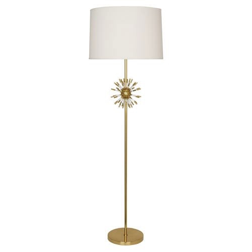 Robert Abbey Andromeda Floor Lamp In Modern Brass Finish With Clear Acrylic Accents 1203 inside proportions 1000 X 1000