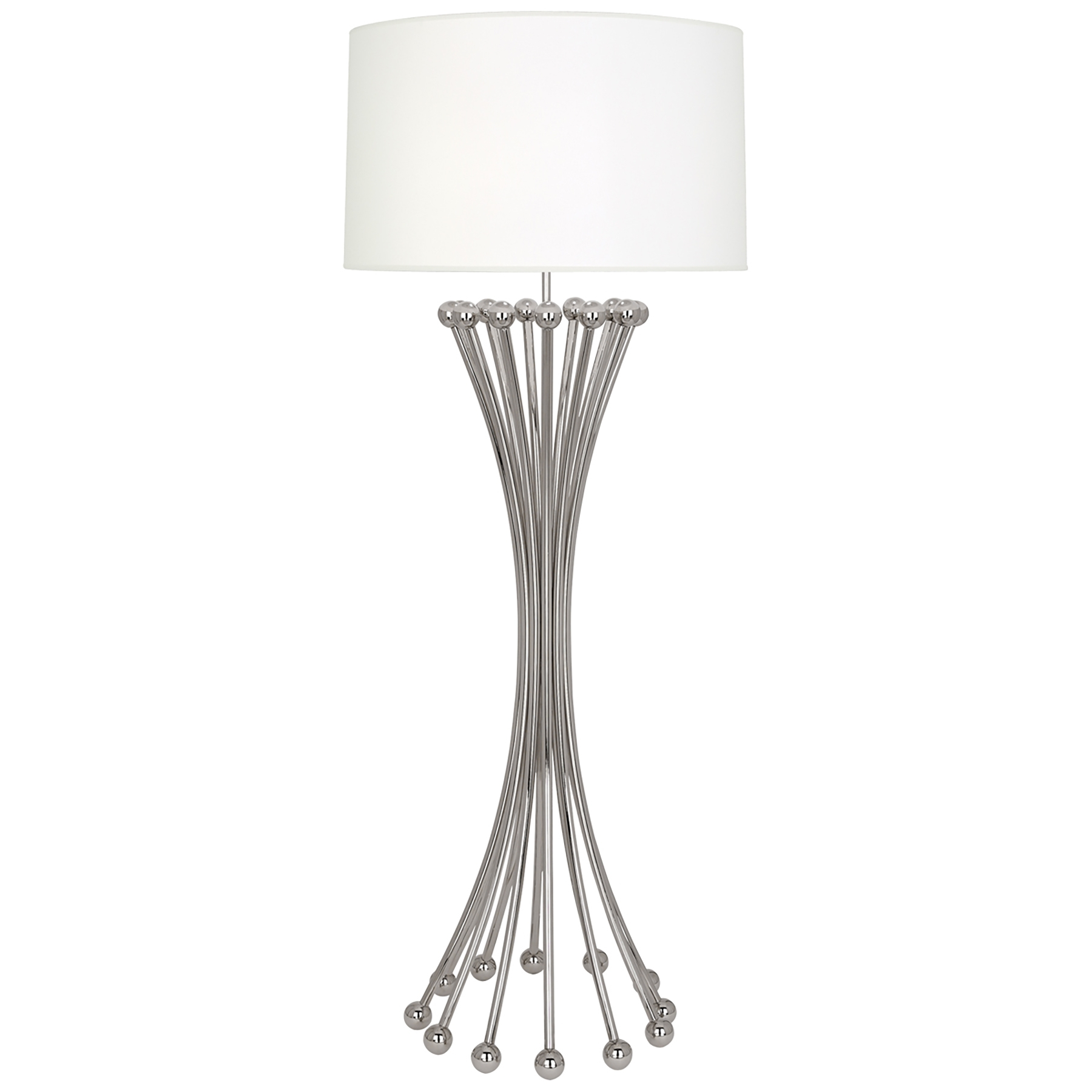 Robert Abbey Jonathan Adler Biarritz Floor Lamp Nickel intended for dimensions 1800 X 1800