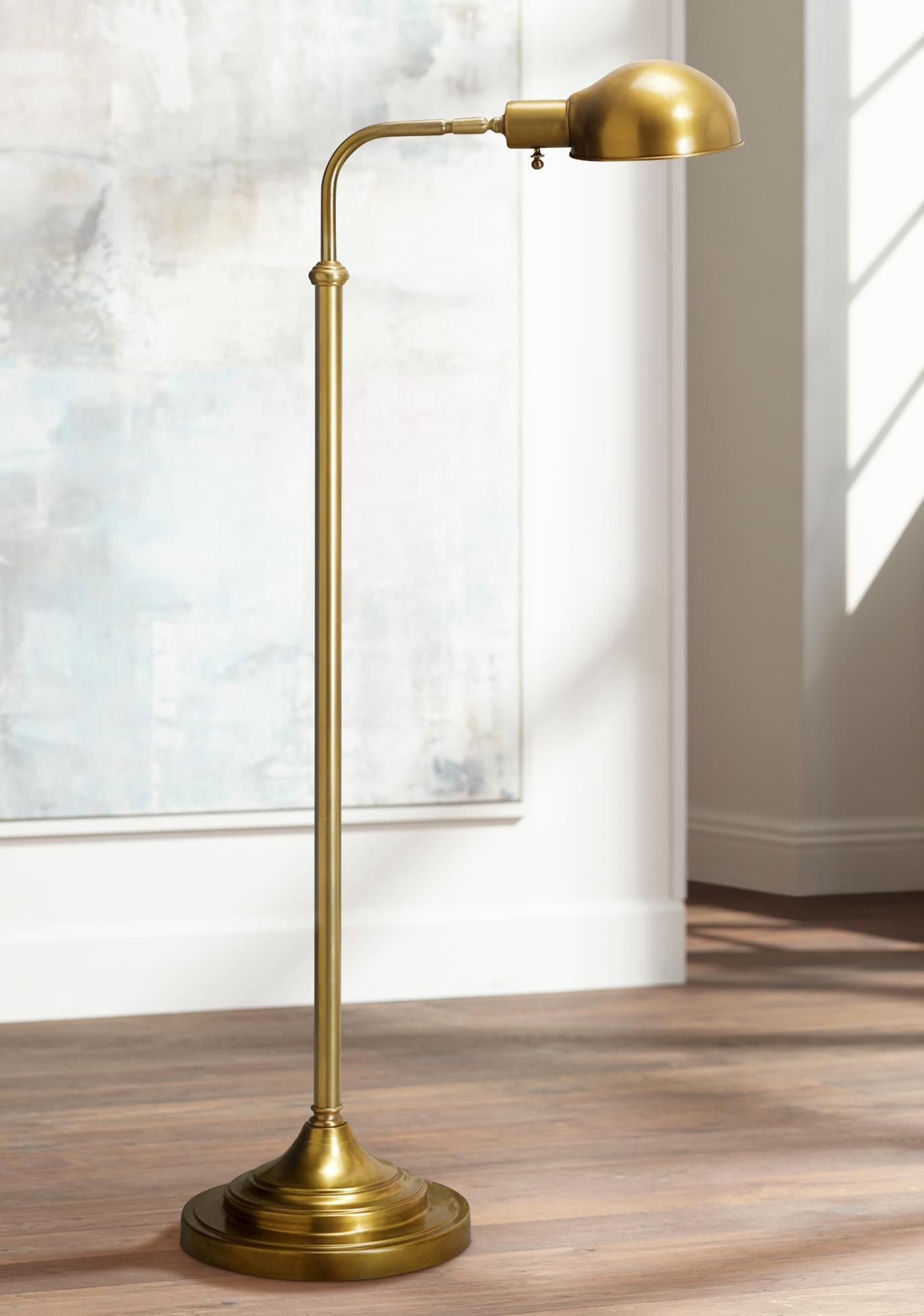 Robert Abbey Kinetic Antique Brass Pharmacy Floor Lamp throughout dimensions 1403 X 2000