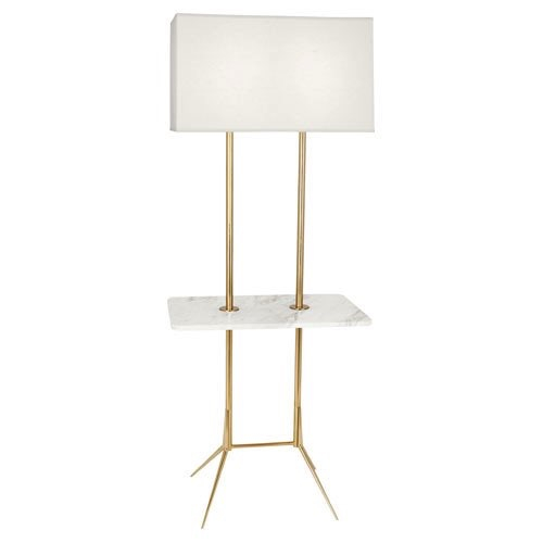 Robert Abbey Martin Floor Lamp In Modern Brass Finish With Marble Tray 400 for sizing 1000 X 1000