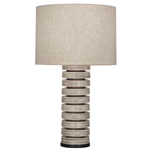 Robert Abbey Michael Berman Berkley Table Lamp In Antique Oyster Glazed Ceramic With Walnut Finished Wood And Deep Patina Bronze Accents 572 with regard to proportions 1000 X 1000