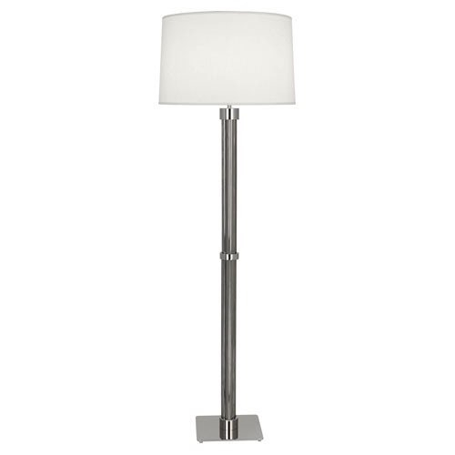 Robert Abbey Todd Floor Lamp In Polished Nickel Finish With Stainless Steel Mesh Accents S414 regarding sizing 1000 X 1000