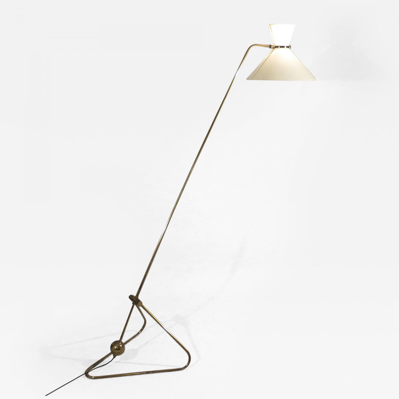 Robert Mathieu Counterweight Brass Standing Lamp pertaining to sizing 1400 X 1400