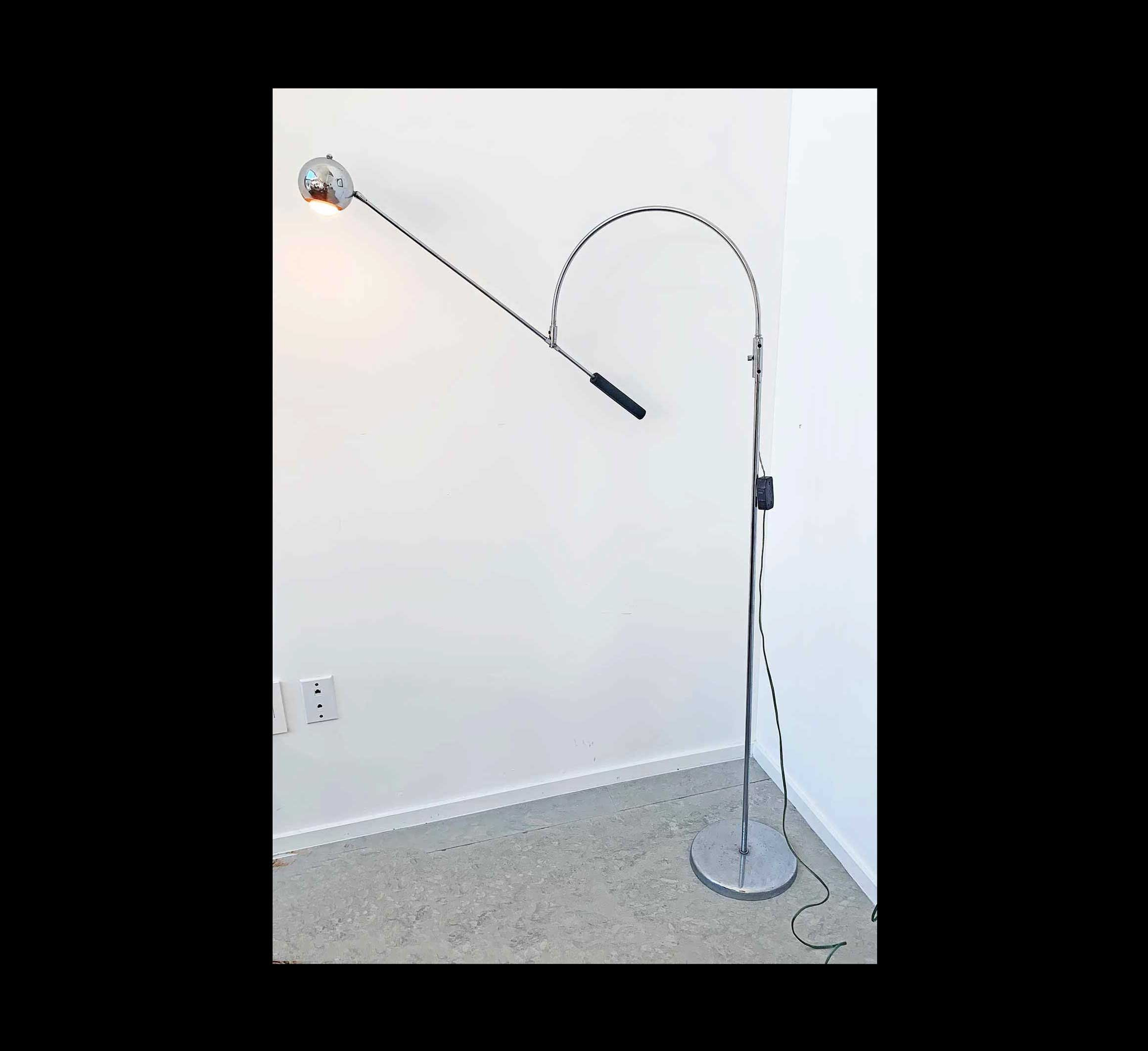 Robert Sonneman Floor Lamp Atomic Mid Century Modern Vintage regarding measurements 2321 X 2126