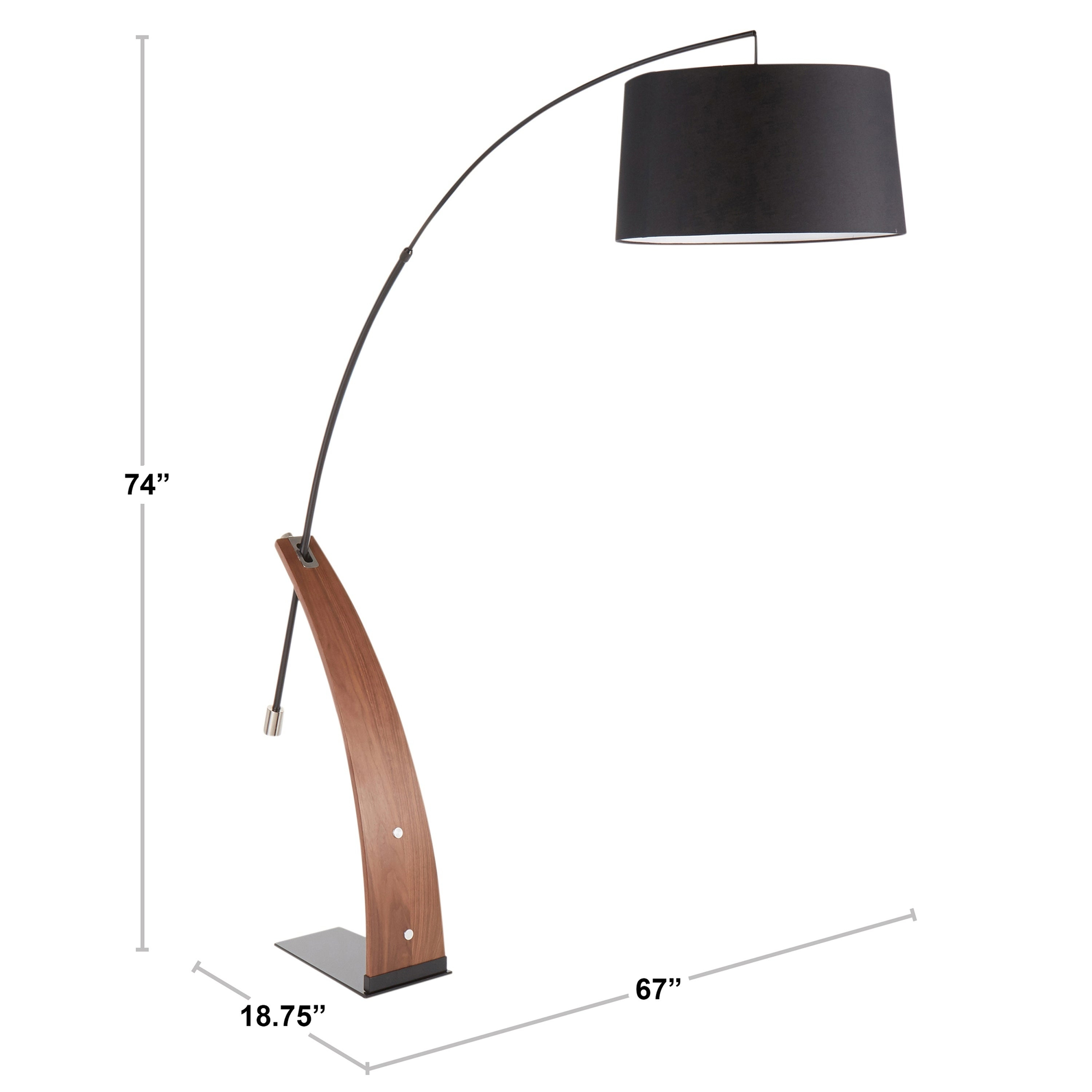 Ron Mid Century Modern Floor Lamp Na regarding dimensions 3000 X 3000