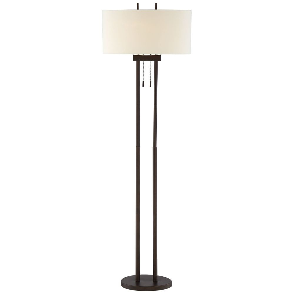 Roscoe Bronze Twin Pole Floor Lamp Style 1k790 Floor regarding dimensions 1000 X 1000