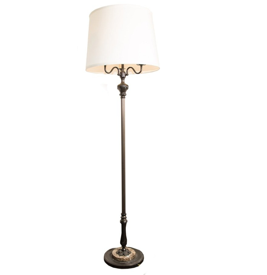 Royal Marine Tripod Floor Lamp Polished From Restoration pertaining to measurements 880 X 906