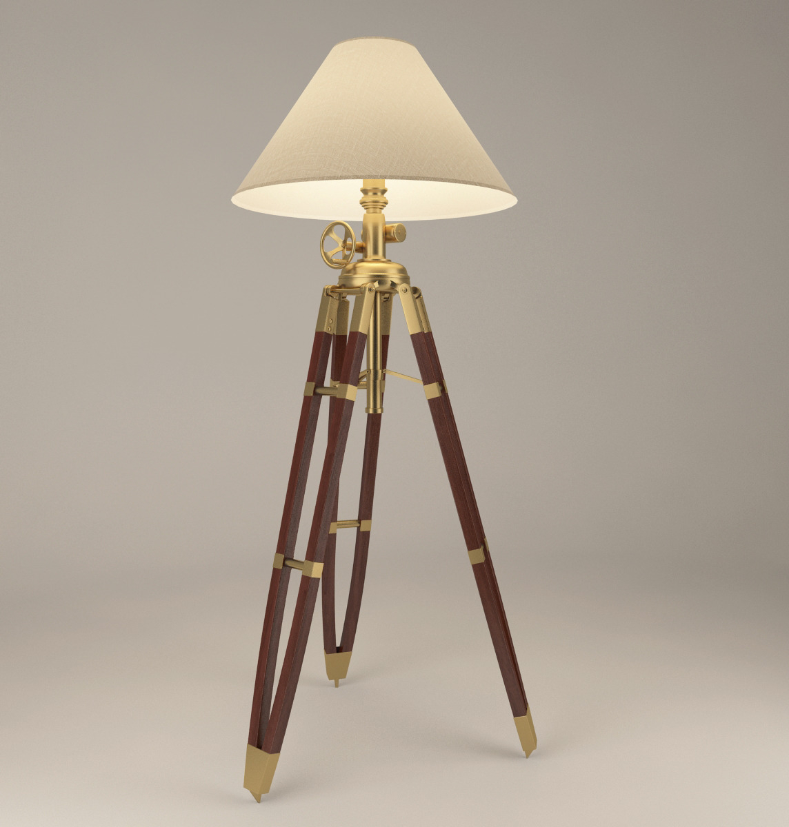 Royal Marine Tripod Lamp With Materials Textures pertaining to dimensions 1144 X 1200