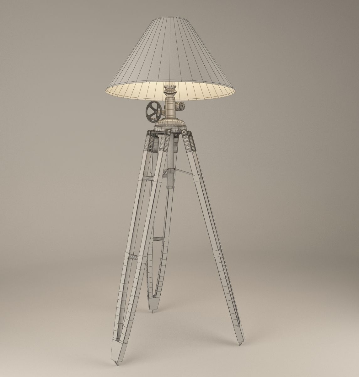 Royal Marine Tripod Lamp With Materials Textures Tripod regarding measurements 1144 X 1200