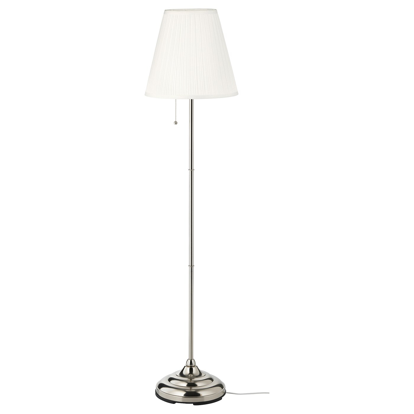 Rstid Floor Lamp Nickel Plated White intended for proportions 1400 X 1400