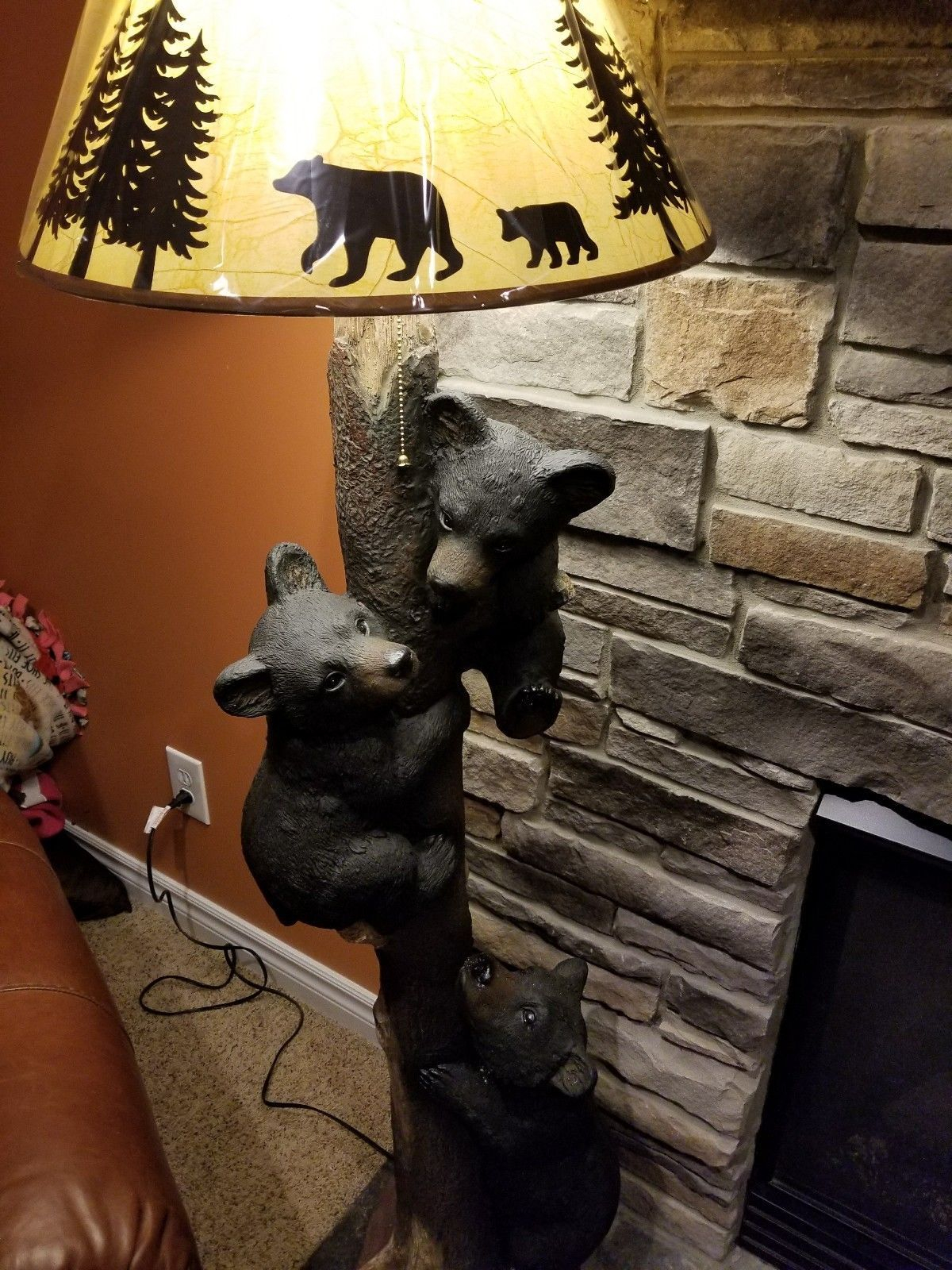 Rustic 59 Black Bear Floor Lamp Cabin Lodge Cottage New In inside proportions 1200 X 1600