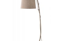 Sabina Branch Design Floor Lamp With Linen Shade with regard to measurements 1000 X 1000
