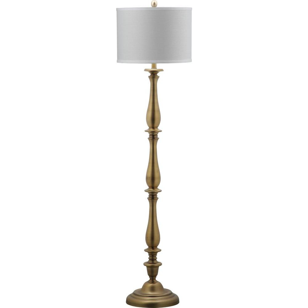 Safavieh Isannah Candlestick 62 In Gold Floor Lamp regarding size 1000 X 1000