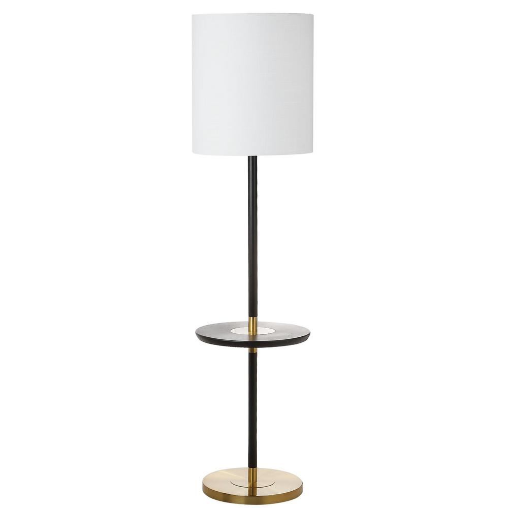 Safavieh Janell 65 In Black Floor Lamp With Attached End Table for sizing 1000 X 1000