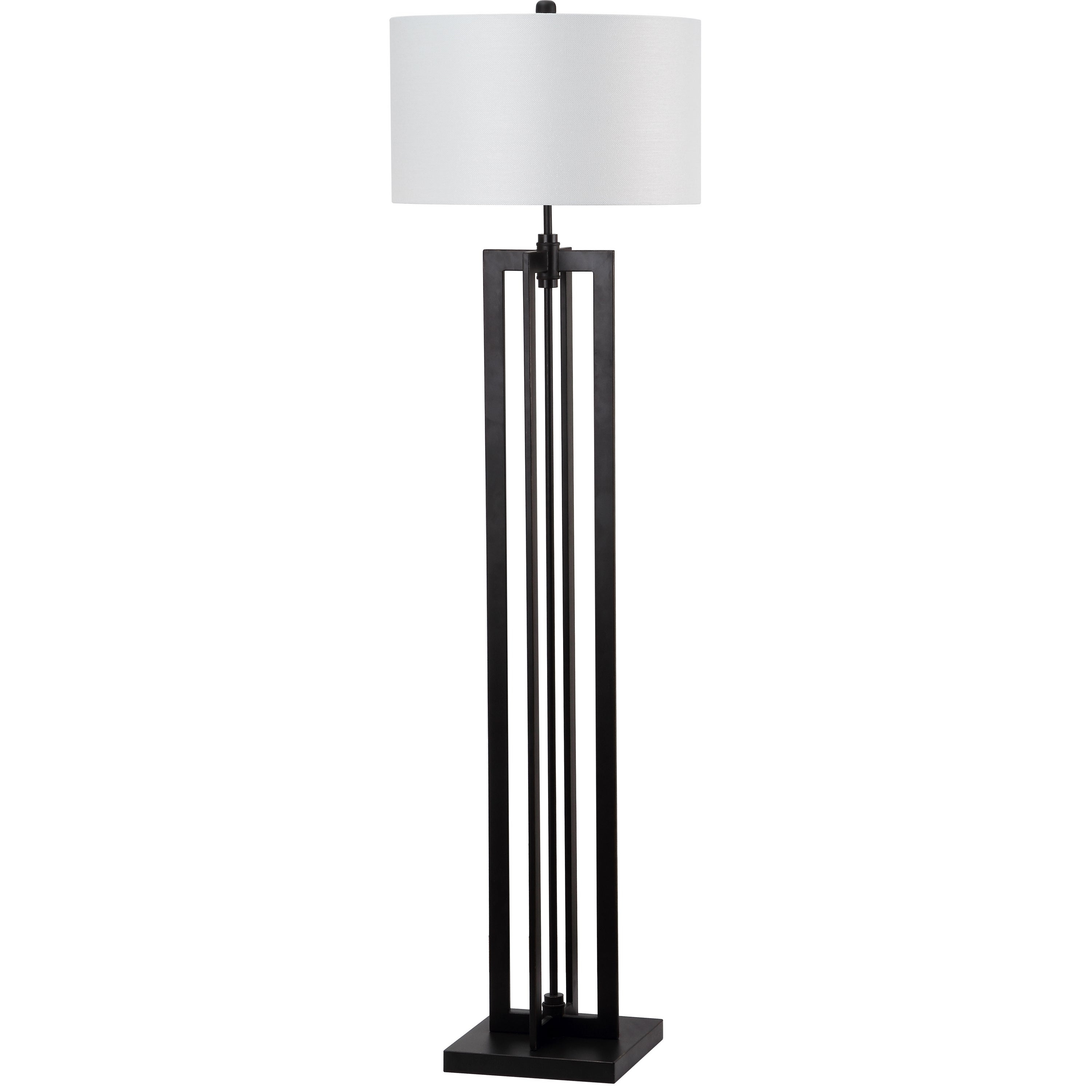 Safavieh Lighting 59 Inch Tanya Tower Black Floor Lamp with dimensions 3000 X 3000