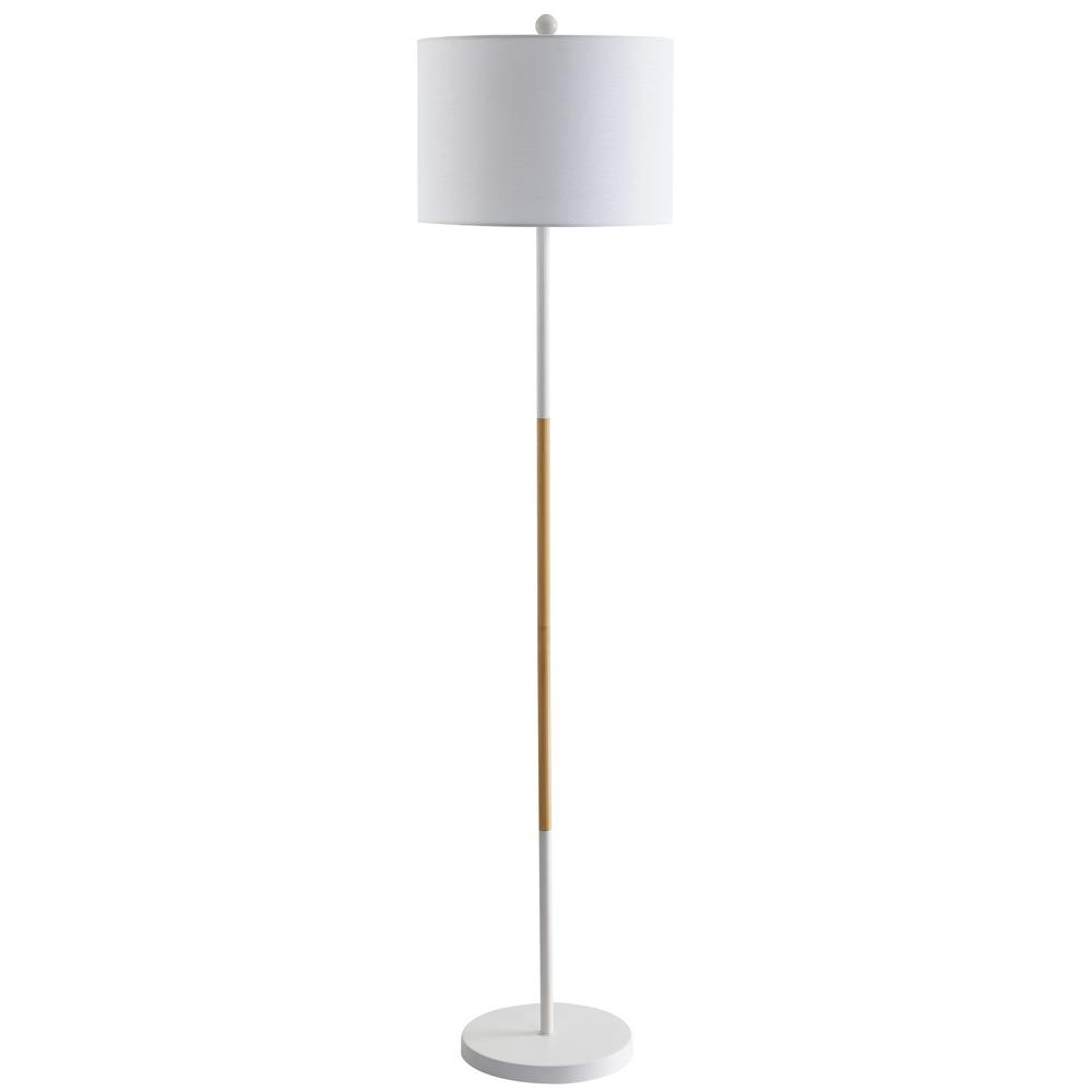 Safavieh Melrose 585 In Whitewood Finish Floor Lamp intended for proportions 1000 X 1000