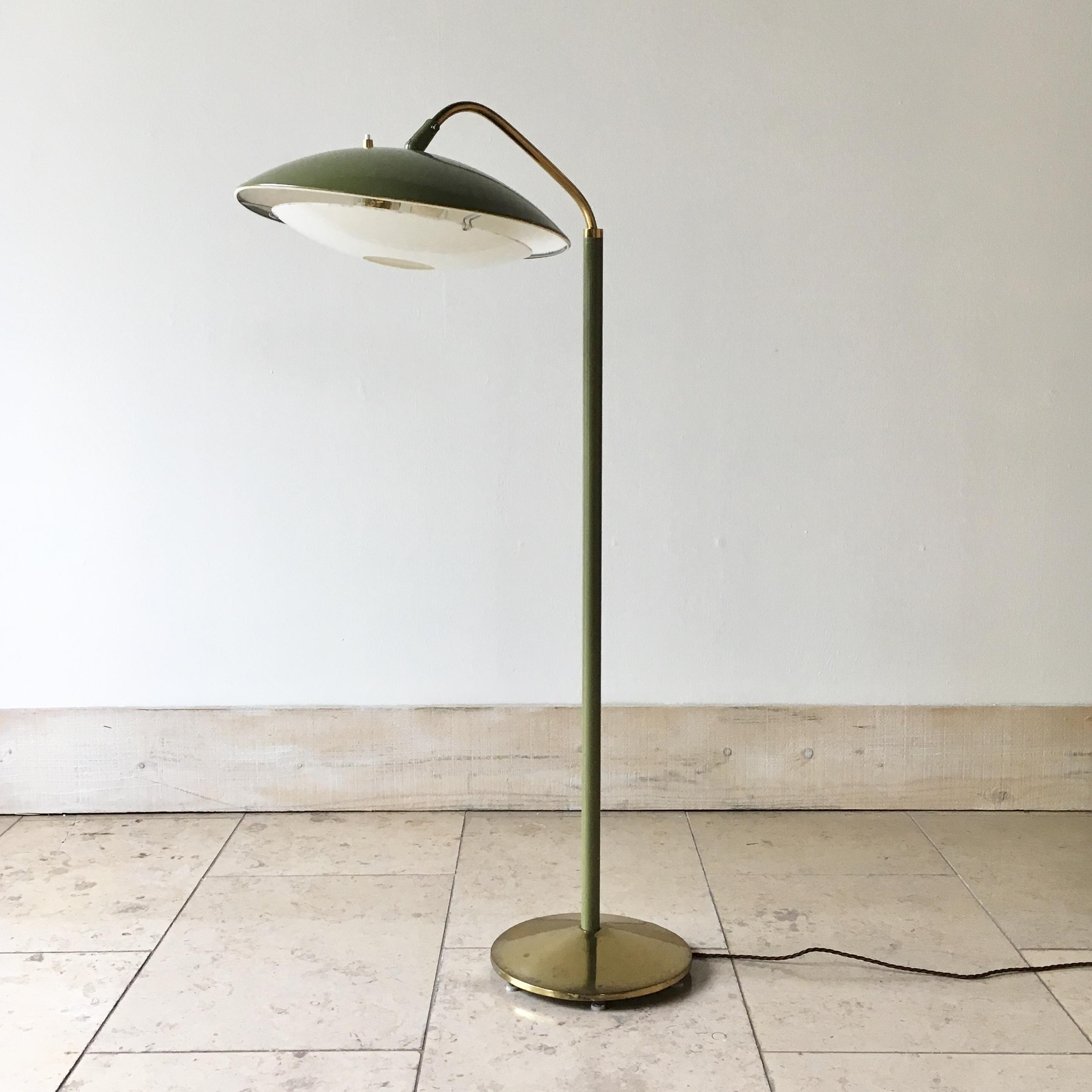 Sage Green Floor Lamp Gerald Thurston 1950s pertaining to dimensions 2577 X 2577