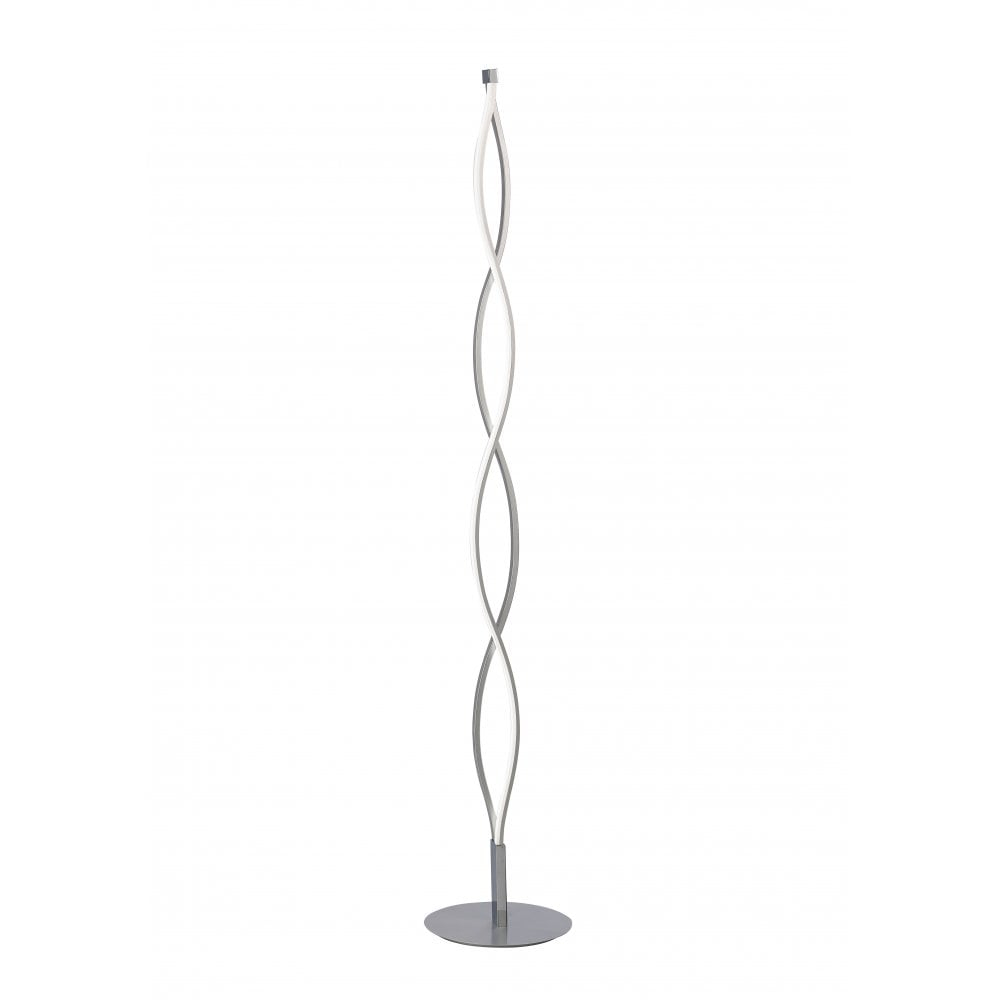 Sahara Modern Led Dimmable Floor Lamp In Silver And Chrome M4861 regarding dimensions 1000 X 1000