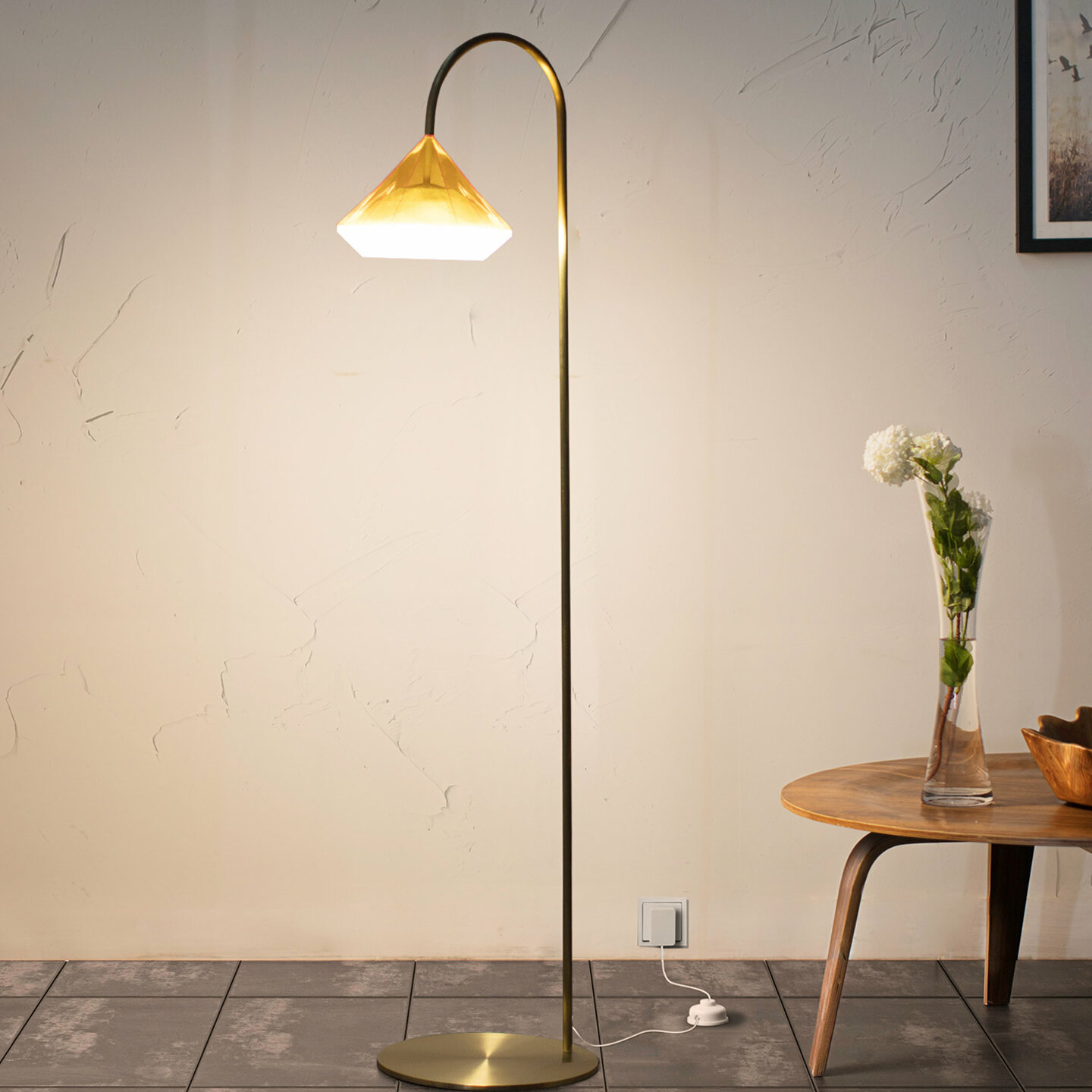 Sanderson 60 Arched Floor Lamp throughout proportions 1440 X 1440