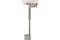 Sargent Swing Arm Floor Lamp In Butlers Silver With Silk throughout size 1440 X 1440
