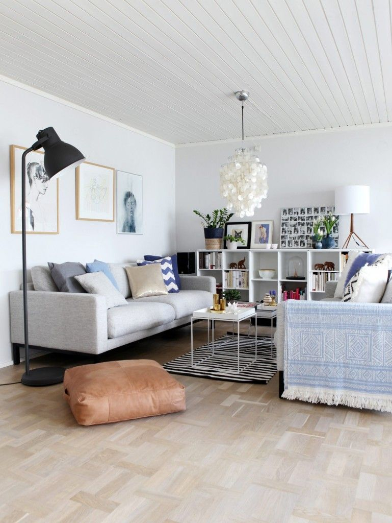 Scandinavian Modern Living Room With Verner Panton Lamp pertaining to measurements 769 X 1024