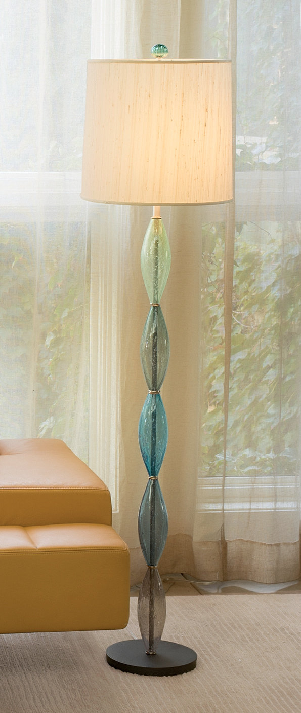 Sea Glass Marquise Floor Lamp Tracy Glover Art Lamp inside dimensions 595 X 1407