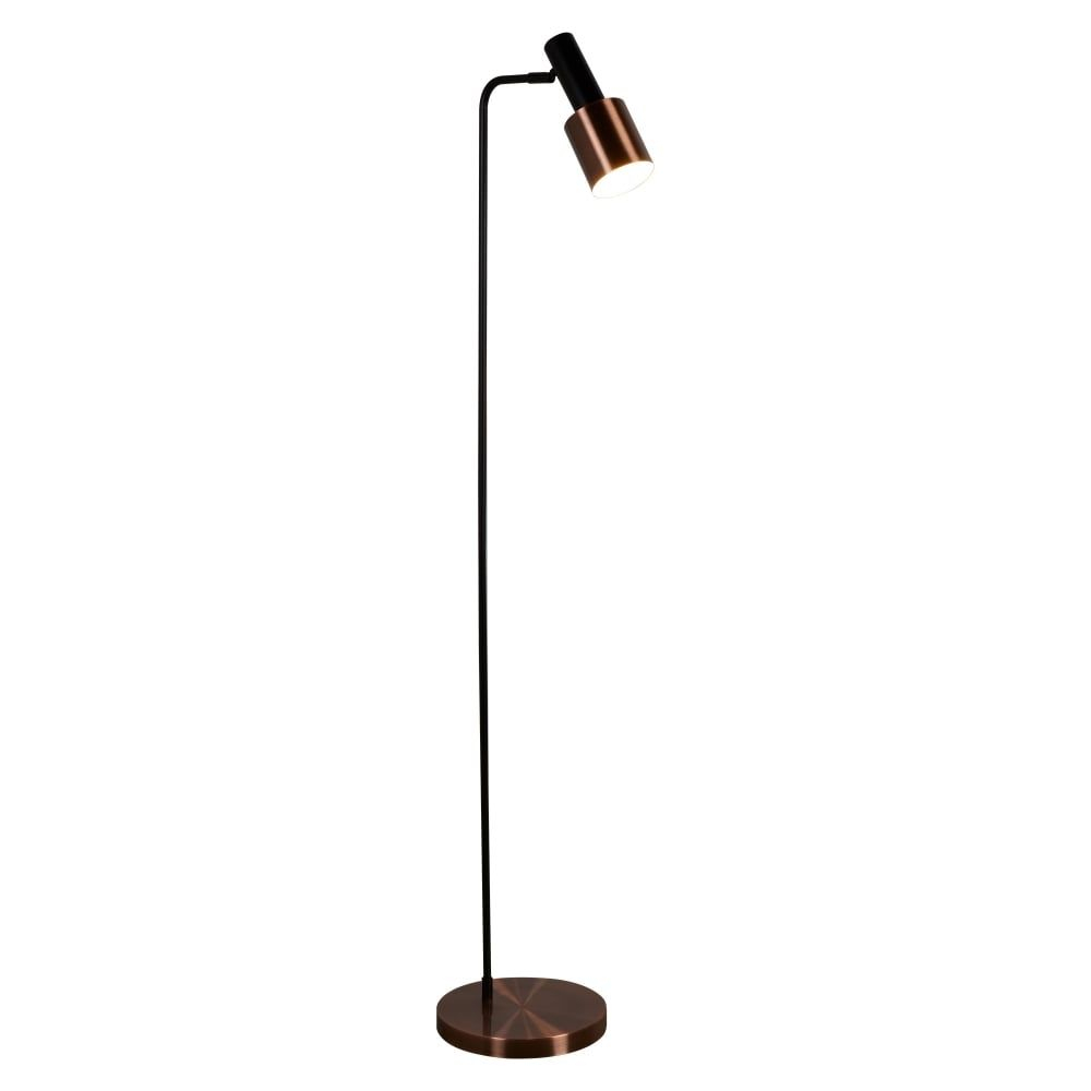 Searchlight Denmark 1 Light Floor Lamp Black Antique Copper Led Golf Ball E27 for size 1000 X 1000