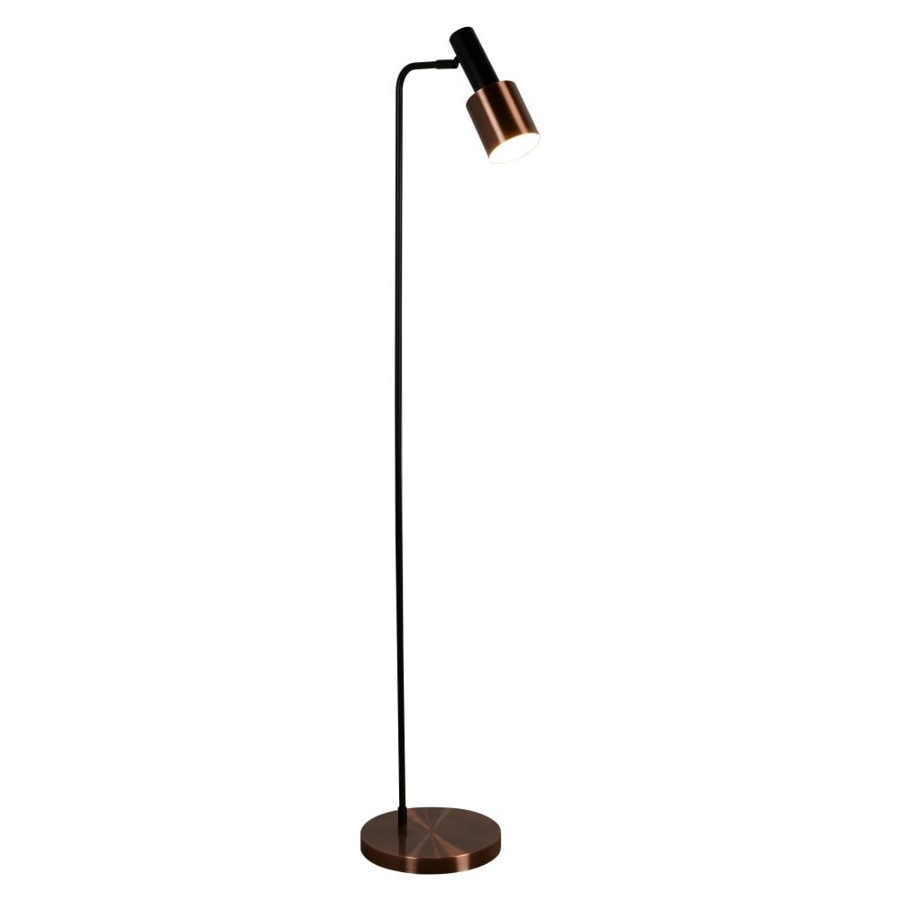 Searchlight Denmark 1 Light Floor Lamp Black Antique Copper Led Golf Ball E27 pertaining to measurements 1000 X 1000