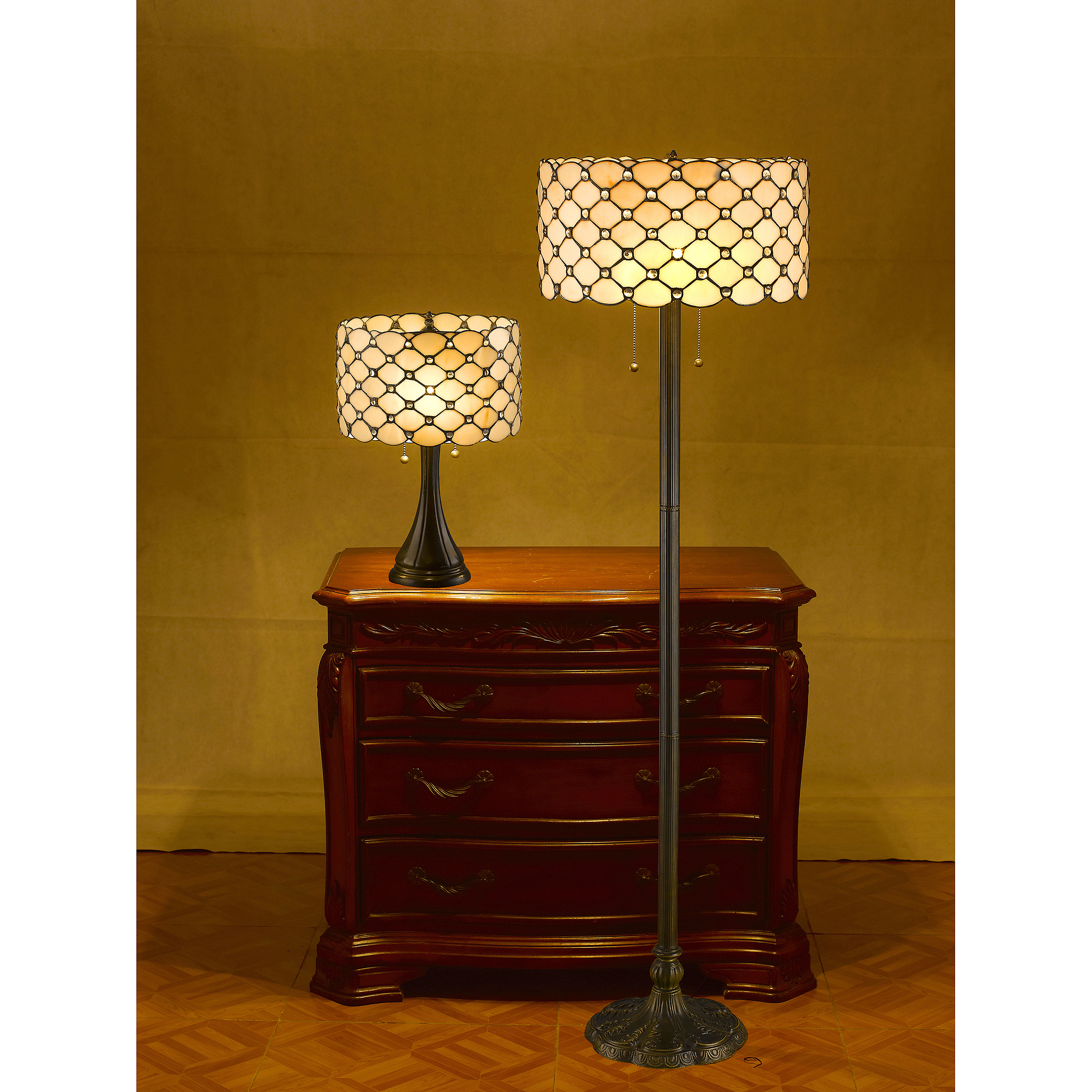 Serena Ditalia Jeweled Table And Floor Lamp Set Walmart pertaining to sizing 2000 X 2000