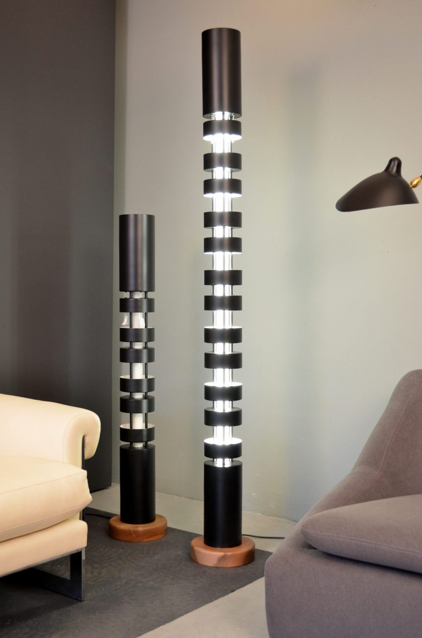 Serge Mouille Floor Lamp Small Totem Mfl Tts throughout dimensions 1356 X 2048