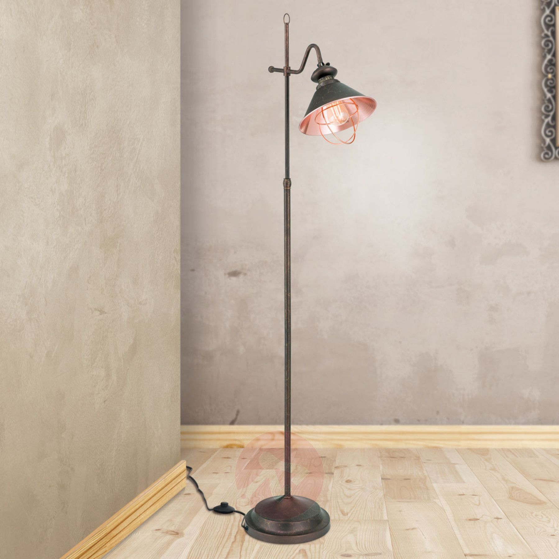 Shanta Floor Lamp In Antique Style inside measurements 1800 X 1800