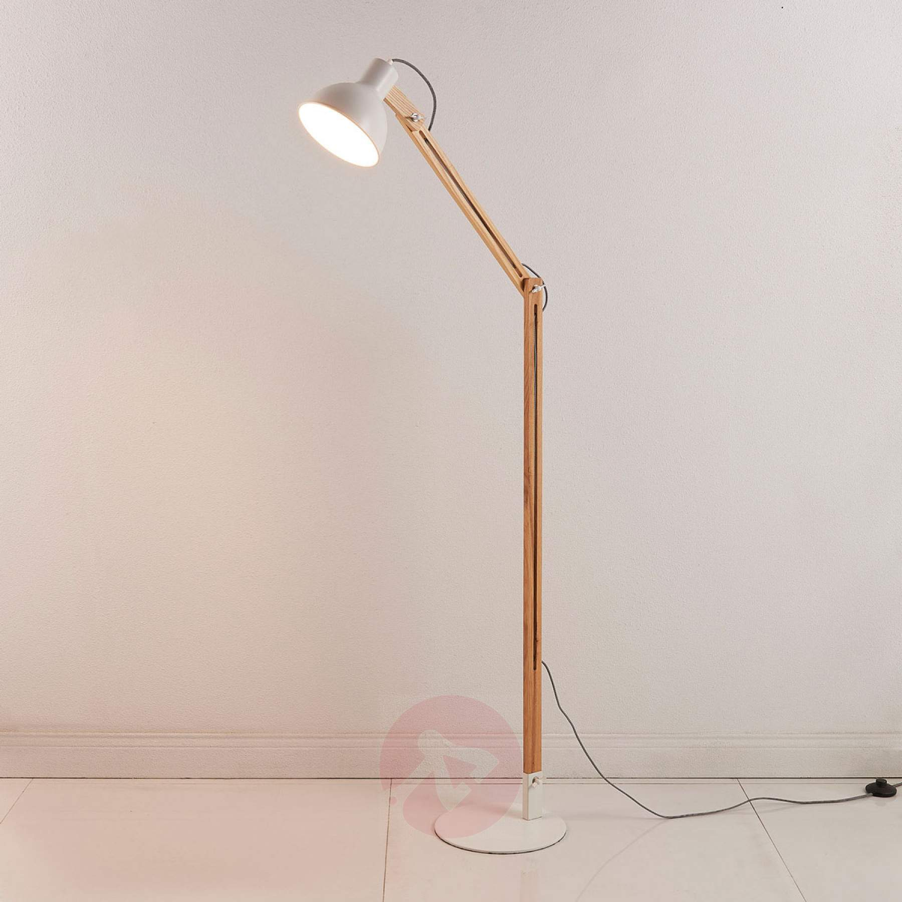 Shivanja Floor Lamp Made Of Woodmetal with measurements 1800 X 1800