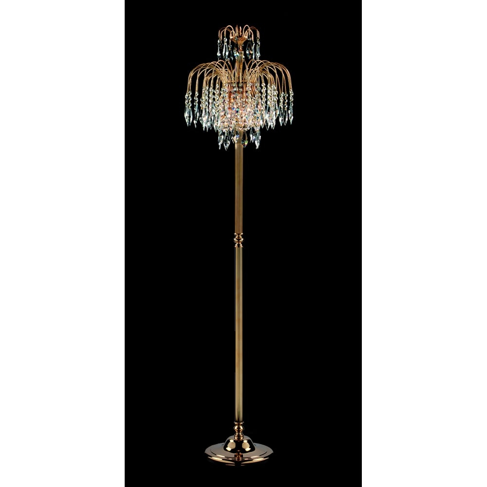 Shower Crystal Waterfall Floor Lamp St02000fl for dimensions 1000 X 1000