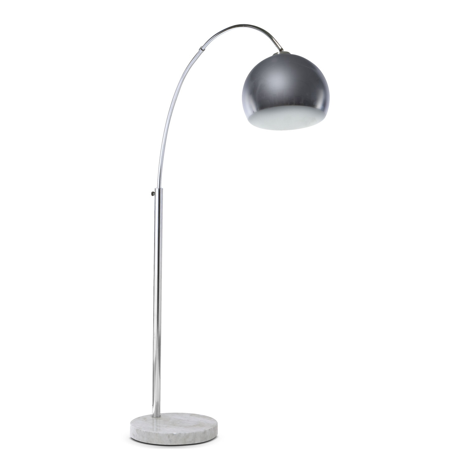 Silver Bowl Arc Floor Lamp Value City Furniture Tree Branch intended for sizing 1500 X 1500