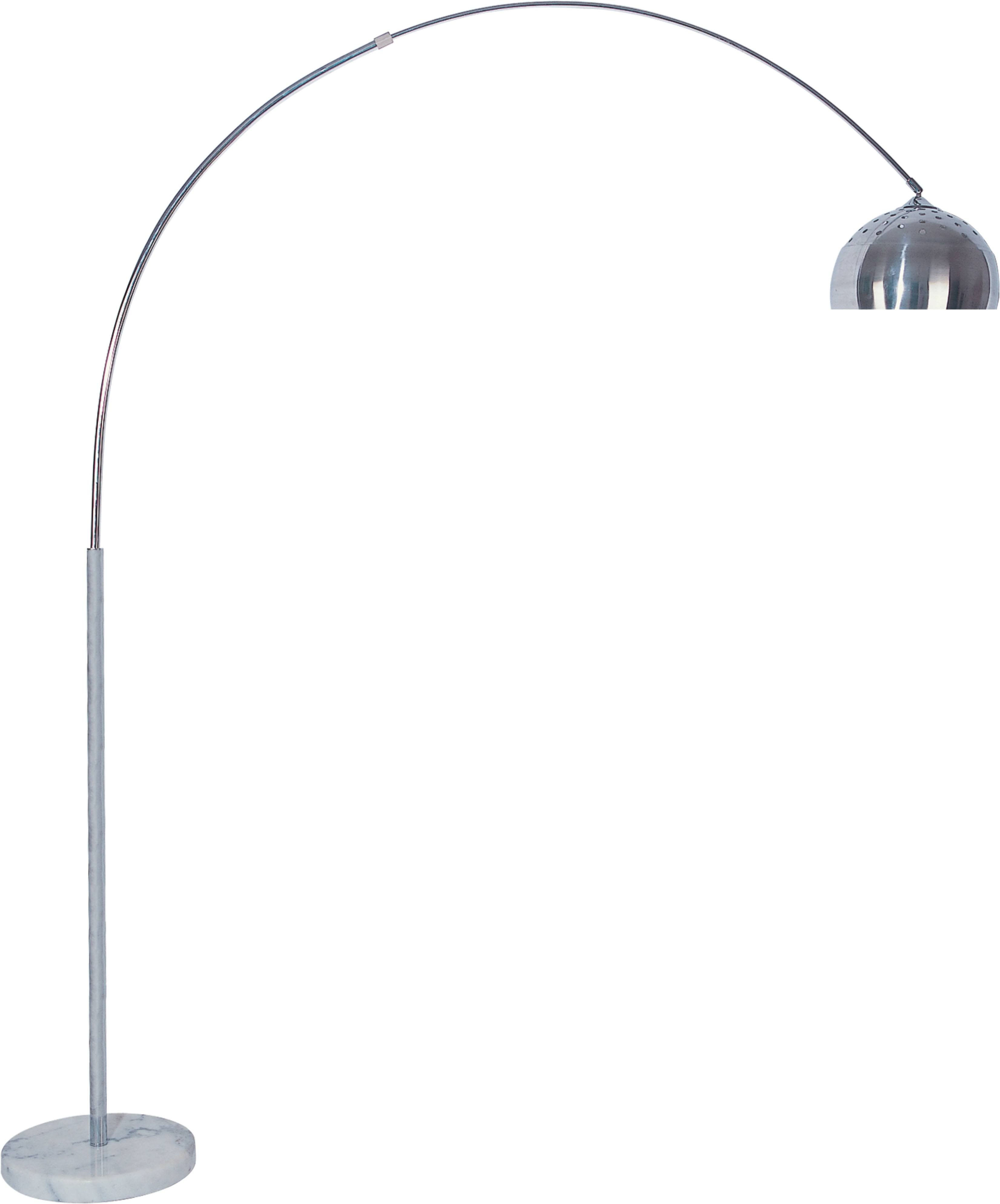 Silver Metal Arched Floor Lamp With Marble Base Products inside measurements 3302 X 3973