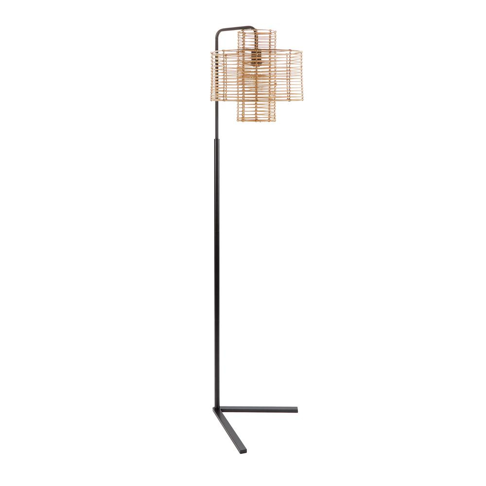 Silverwood Furniture Reimagined Cyndi 70 In Black And Tan Hangover Floor Lamp intended for measurements 1000 X 1000