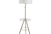 Silverwood Furniture Reimagined Elijah 535 In Gold Tripod Base Floor Lamp With Tray Table with size 1000 X 1000