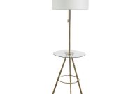 Silverwood Furniture Reimagined Elijah 535 In Gold Tripod Base Floor Lamp With Tray Table with sizing 1000 X 1000