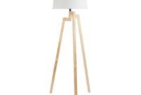 Silverwood Furniture Reimagined Escada 5875 In Wood Tripod Floor Lamp With Lamp Shade throughout dimensions 1000 X 1000