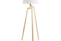 Silverwood Furniture Reimagined Escada 5875 In Wood Tripod Floor Lamp With Lamp Shade with measurements 1000 X 1000