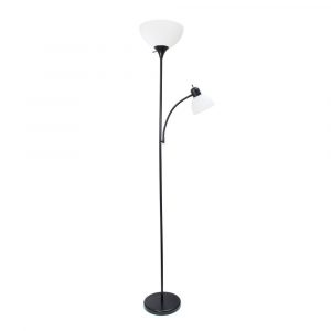 Simple Designs 7175 In Black Floor Lamp With Reading Light inside dimensions 1000 X 1000
