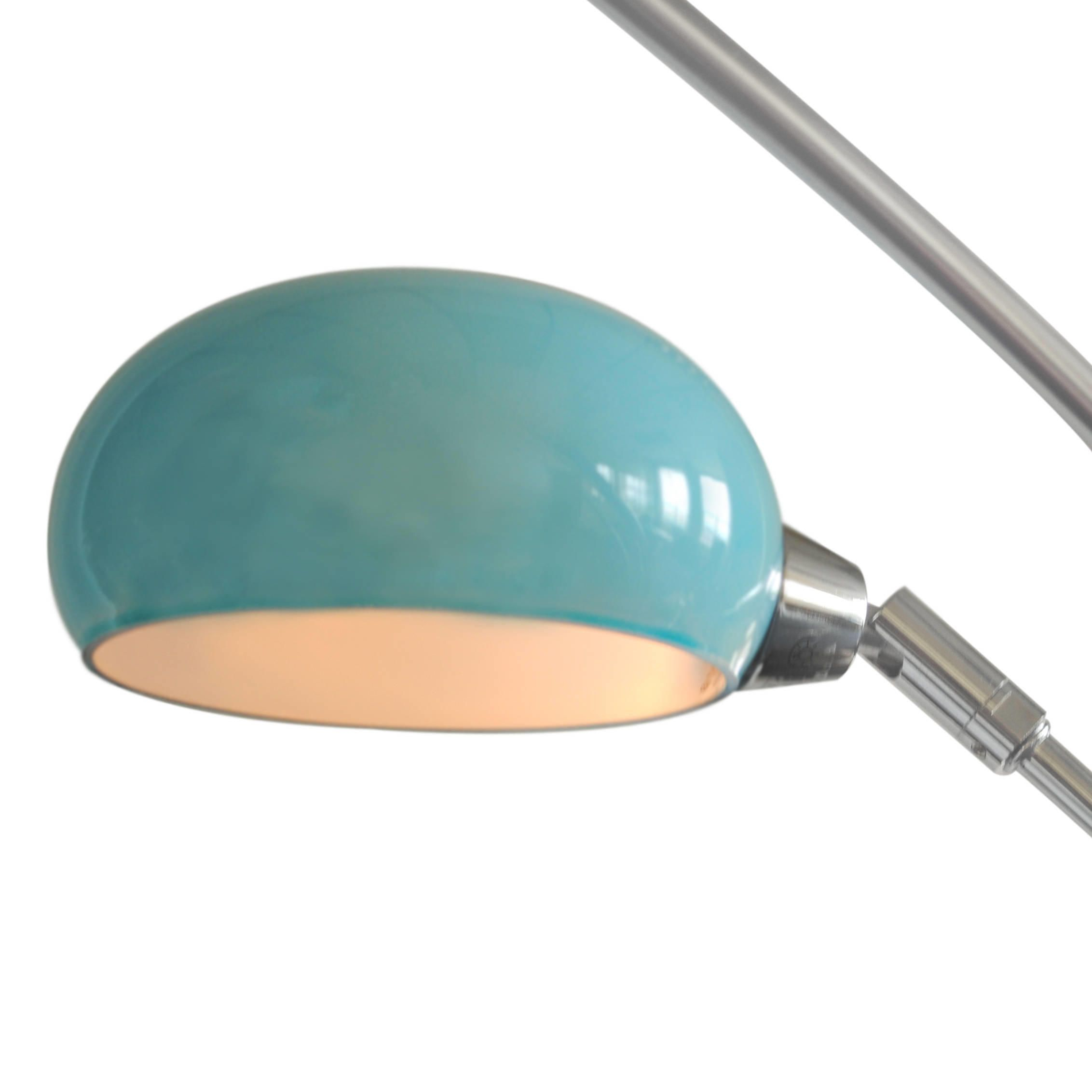 Single Blue Shade For Arc Nero Floor Lamp From Litecraft throughout proportions 2264 X 2264