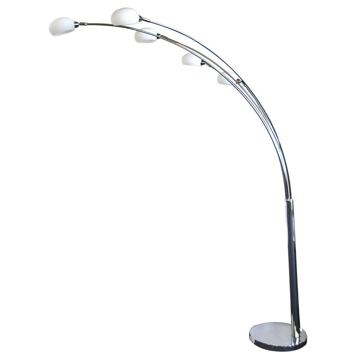 Single White Shade For Arc Nero Floor Lamp with dimensions 1208 X 1208