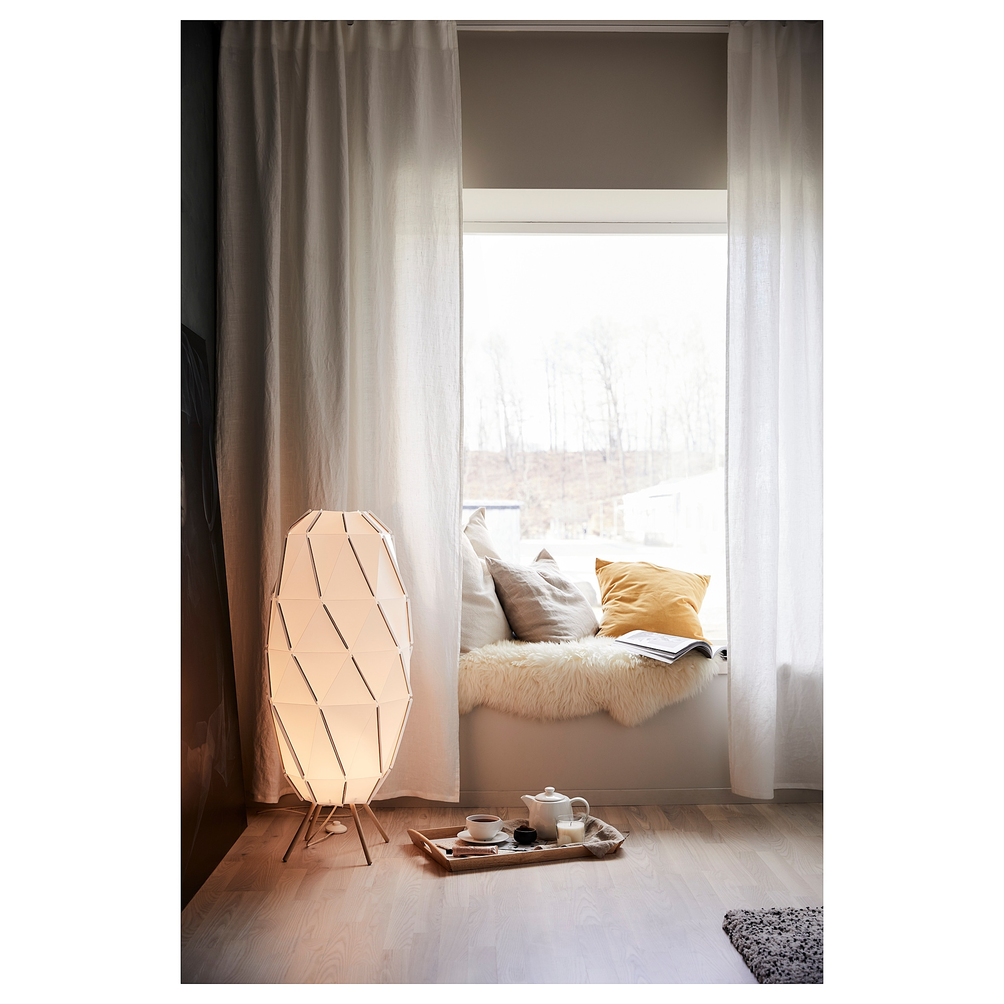 Sjpenna Floor Lamp White within proportions 2000 X 2000