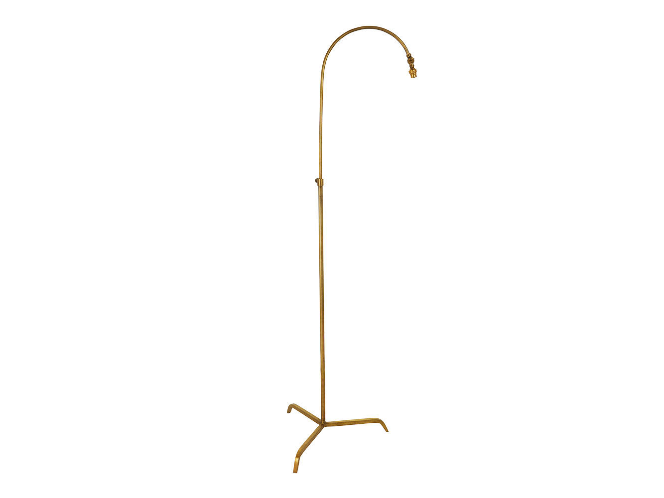 Slam Dunk Floor Lamp In Brass With A Natural Shade with sizing 1333 X 1000