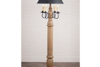 Solid Wood Primitive Farmhouse Floor Lamp With Shade General throughout measurements 1000 X 1000
