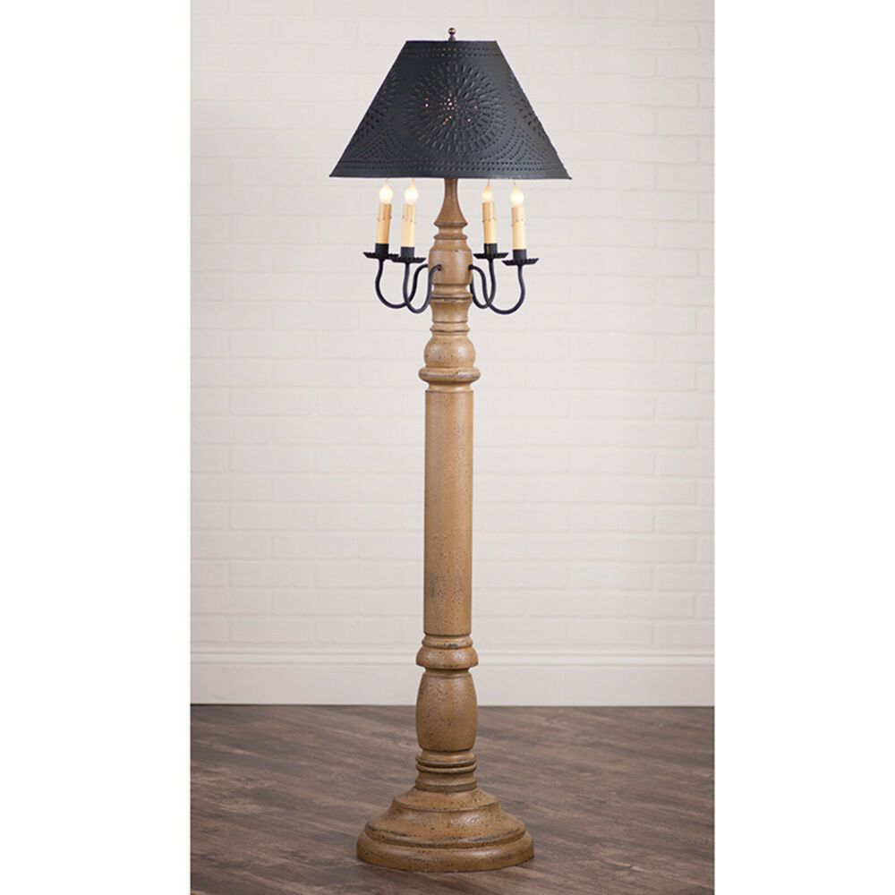 Solid Wood Primitive Farmhouse Floor Lamp With Shade General with regard to sizing 1000 X 1000