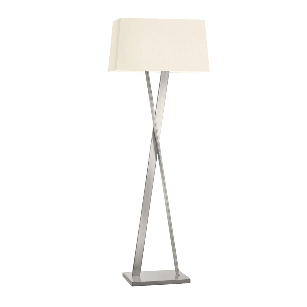 Sonneman 466213 X Modern Satin Nickel Floor Lamp with regard to proportions 1000 X 1000