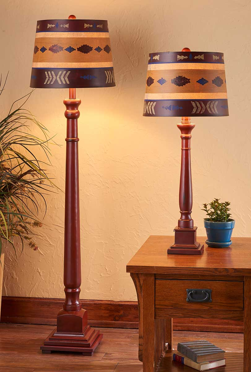 Southwest Table Floor Lamp Wild Wings pertaining to measurements 811 X 1200